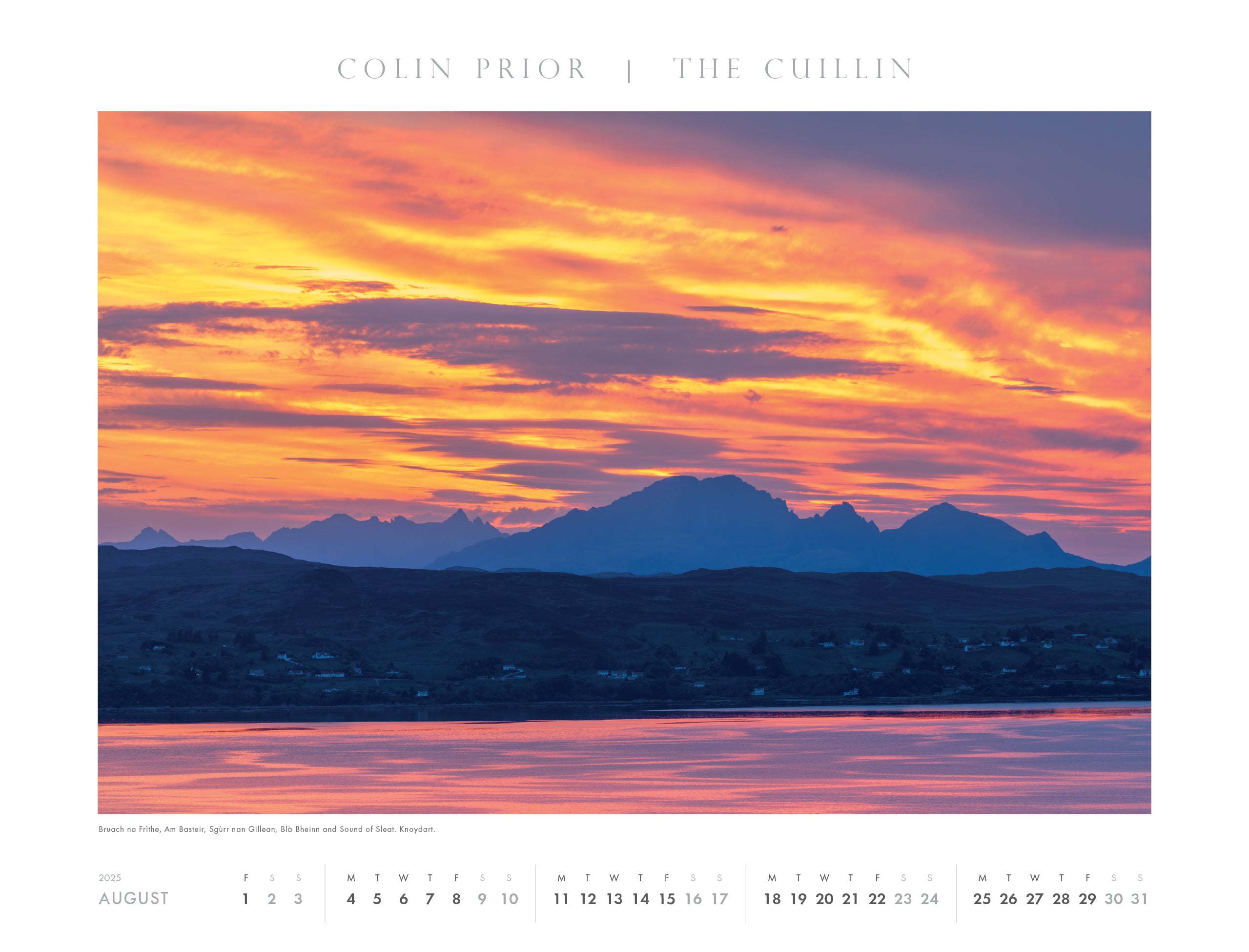 Scotland Wall Calendar 2025