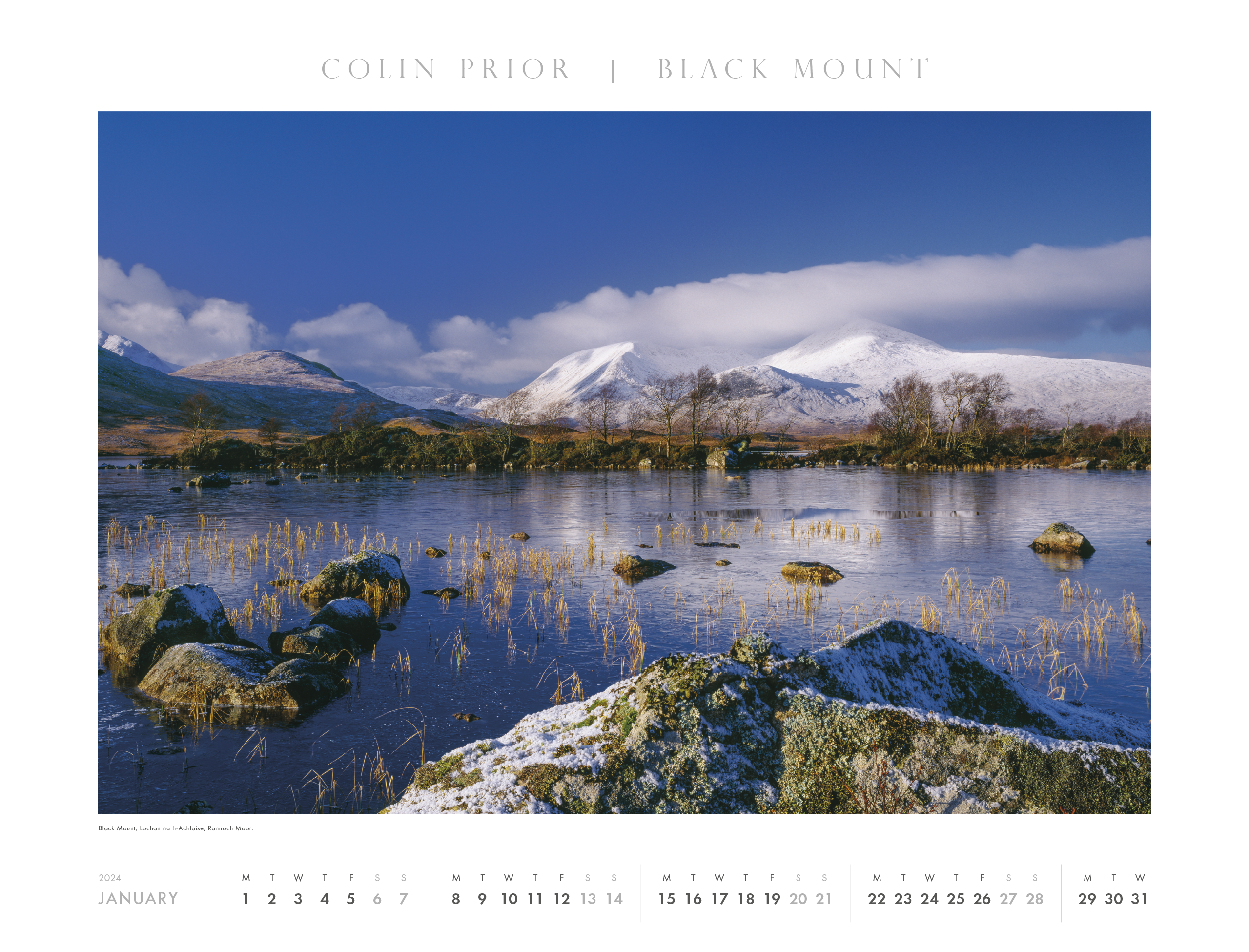 Scotland Wall Calendar 2024